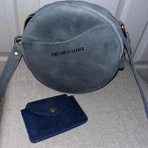 Portland Leather Circle Crossbody Bag